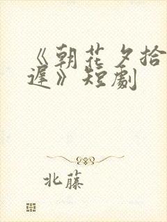 《朝花夕拾却已迟》短剧