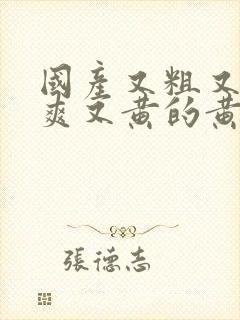 国产又粗又猛又爽又黄的黄牛视频