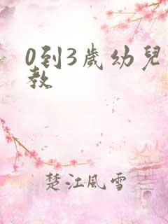 0到3岁幼儿早教