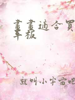 画画适合买什么平板