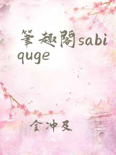 笔趣阁sabiquge