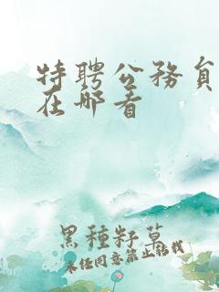 特聘公务员韩漫在哪看