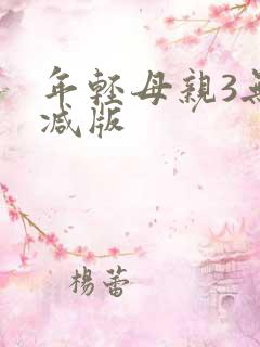 年轻母亲3无删减版