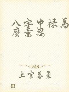 八字中禄马是什么意思