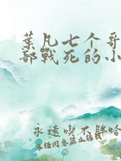 叶凡七个哥哥全部战死的小说免费阅读无弹窗