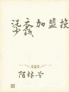 洗衣加盟投资多少钱