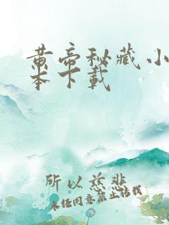 黄帝秘藏小说全本下载