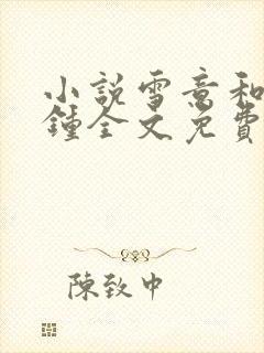 小说雪意和五点钟全文免费阅读