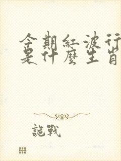 今期红波行大运是什么生肖