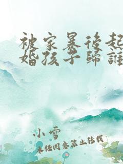 被家暴后起诉离婚孩子归谁