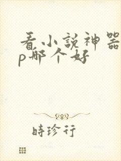 看小说神器app哪个好
