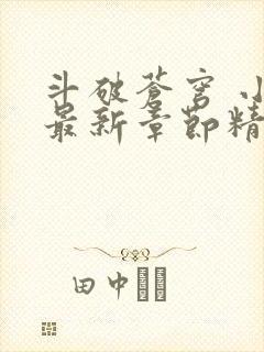 斗破苍穹 小说最新章节精校版