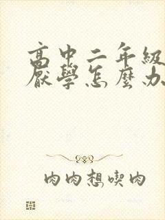 高中二年级学生厌学怎么办