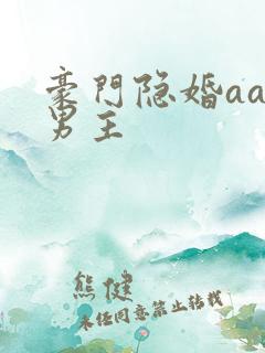 豪门隐婚aa制男主