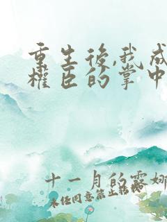 重生后,我成了权臣的掌中娇