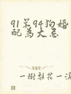 91羊94狗婚配为大忌