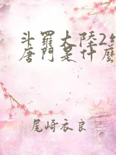 斗罗大陆2绝世唐门是什么时候出的