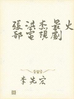 张洪杰最火的三部电视剧