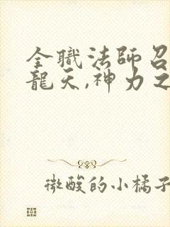 全职法师召唤黑龙天,神力之巅
