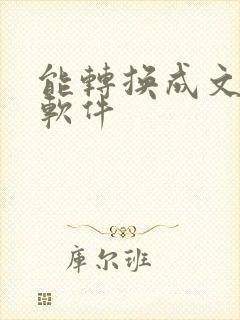 能转换成文档的软件