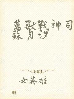 万兽战神司空靖苏月汐