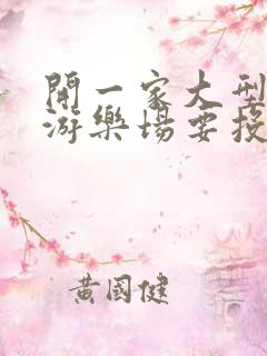 开一家大型儿童游乐场要投资多少钱?