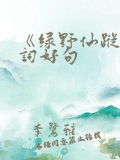 《绿野仙踪》好词好句