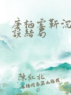 唐栖雾靳沉野小说结局