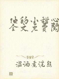 他的小甜心在线全文免费阅读