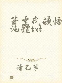 萧云我顿悟了混沌体txt