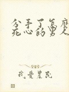 分手了怎么挽回死心的男人
