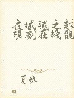 夜城赋之离生电视剧在线观看