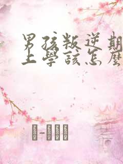 男孩叛逆期不想上学该怎么办