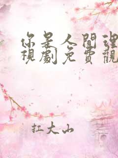 你是人间理想电视剧免费观看全集
