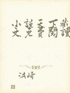 小说天下藏局全文免费阅读