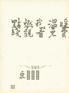点燃我温暖你在线观看免费高清