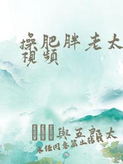 操肥胖老太太逼视频