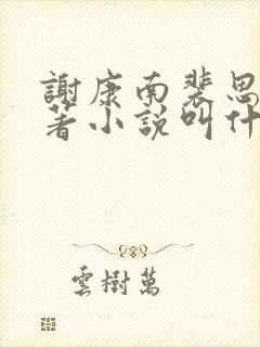 谢康南裴思凝原著小说叫什么