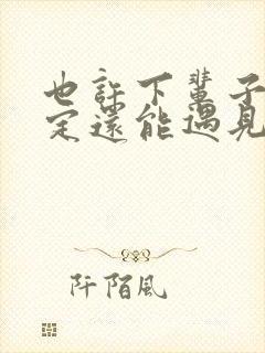 也许下辈子不一定还能遇见你是什么歌