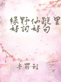 绿野仙踪里面的好词好句