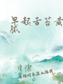 早起舌苔黄白厚腻