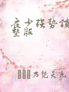 夜少强势锁婚完整版