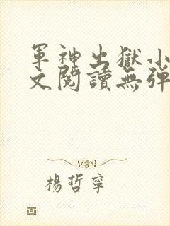 军神出狱小说全文阅读无弹窗