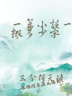 一篇小说一章大概多少字