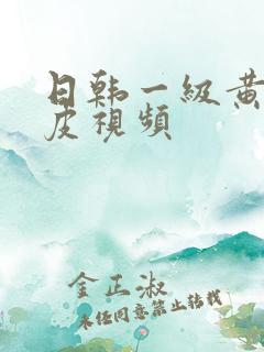 日韩一级黄色日皮视频