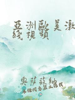 亚洲欧美激情在线视频