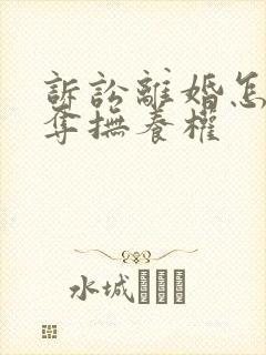 诉讼离婚怎样争夺抚养权