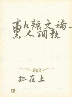 高h辣文娇妻被黑人调教