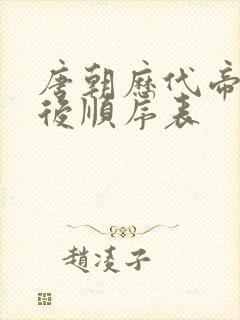 唐朝历代帝王皇后顺序表