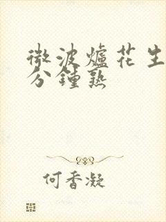 微波炉花生米几分钟熟